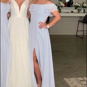 SOFT BLUE BRIDESMAID / PROM DRESS